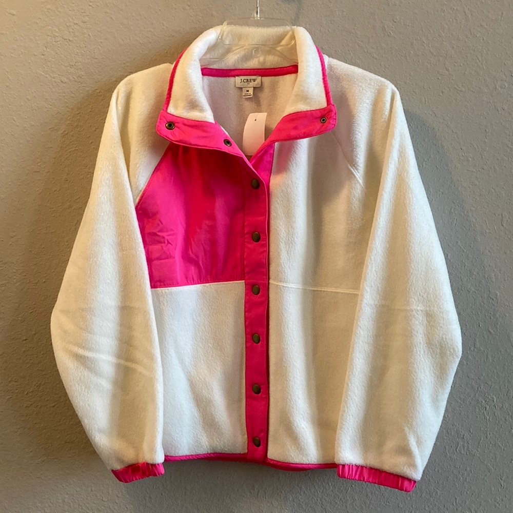 ThredUP: J. Crew Fleece Sherpa Long Sleeve Snap Jacket